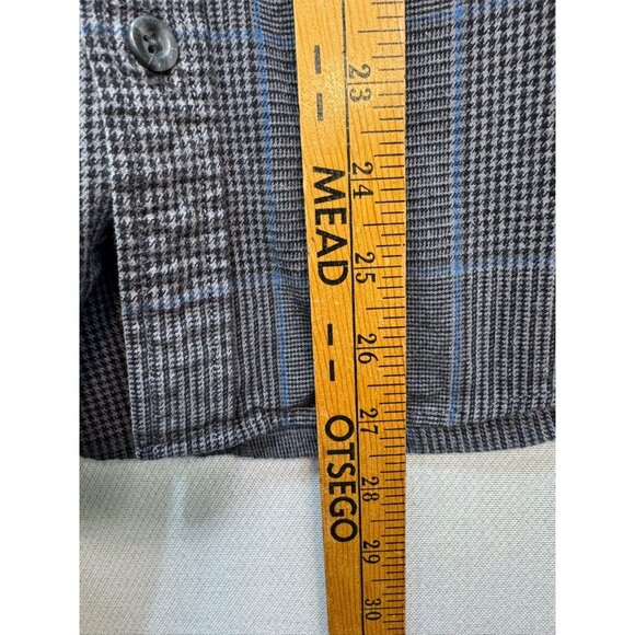 Eddie Bauer Classic Fit Mens Large Button-Up Shirt Gray Blue - Picture 6 of 10